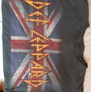 Shirts - Def Leppard novelty Tee - gray Shirts - Def Leppard novelty Tee - gray
